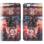 For iPhone 6 / 6s 3D Painting Colored Drawing Pattern Horizontal Flip TPU + PU Leather Case with Holder & Card Slots & Wallet & Lanyard(Dream Lion)