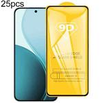 For OPPO Reno14 F 5G 25pcs 9D Full Glue Screen Tempered Glass Film