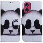 For Motorola Edge 50 Fusion Coloured Drawing Flip Leather Phone Case(Panda)