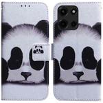 For Motorola Moto G 5G 2025 Coloured Drawing Flip Leather Phone Case(Panda)