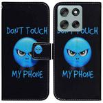 For Motorola Moto G56 5G / G66j 5G / G66y 5G Coloured Drawing Flip Leather Phone Case(Anger)