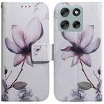 For Motorola Moto G56 5G / G66j 5G / G66y 5G Coloured Drawing Flip Leather Phone Case(Magnolia)