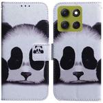 For Motorola Moto G86 5G Coloured Drawing Flip Leather Phone Case(Panda)