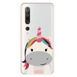 For Xiaomi Mi 10 5G Shockproof Painted TPU Protective Case(Fat Unicorn)