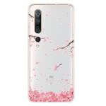 For Xiaomi Mi 10 5G Shockproof Painted TPU Protective Case(Cherry Blossoms)