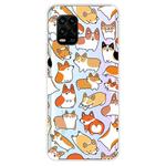 For Xiaomi Mi 10 Lite 5G Shockproof Painted TPU Protective Case(Corgis)