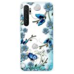 For Xiaomi Mi Note 10 Lite Shockproof Painted TPU Protective Case(Chrysanthemum Butterfly)