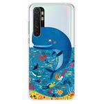 For Xiaomi Mi Note 10 Lite Shockproof Painted TPU Protective Case(Whale Seabed)