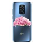 For Xiaomi Redmi 10X 4G / Redmi Note 9 Shockproof Painted TPU Protective Case(Flower Umbrella)
