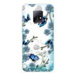 For Xiaomi Redmi 10X 5G Shockproof Painted TPU Protective Case(Chrysanthemum Butterfly)