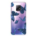 For Xiaomi Redmi 10X 5G Shockproof Painted TPU Protective Case(Blue Butterfly)