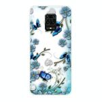 For Xiaomi Redmi Note 9S Shockproof Painted TPU Protective Case(Chrysanthemum Butterfly)