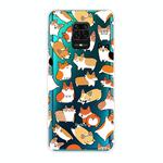 For Xiaomi Redmi Note 9S Shockproof Painted TPU Protective Case(Corgis)