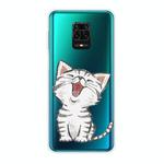 For Xiaomi Redmi Note 9S Shockproof Painted TPU Protective Case(Laughing Cat)