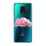 For Xiaomi Redmi Note 9S Shockproof Painted TPU Protective Case(Flower Umbrella)