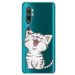 For Xiaomi Mi CC9 Pro Shockproof Painted TPU Protective Case(Laughing Cat)