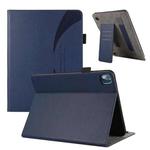 For Nokia T10 8.0 Litchi Texture Leather Sucker Tablet Case(Dark Blue)