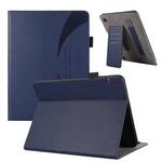 For Huawei MediaPad T5 Litchi Texture Leather Sucker Tablet Case(Dark Blue)