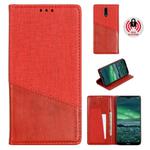 For Nokia 2.3 MUXMA MX109 Horizontal Flip Leather Case with Holder & Card Slot & Wallet(Red)