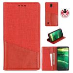 For Nokia C1 MUXMA MX109 Horizontal Flip Leather Case with Holder & Card Slot & Wallet(Red)