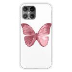 For iPhone 12 Pro Max Pattern TPU Protective Case, Small Quantity Recommended Before Launching(Red Butterfly)