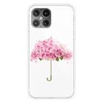 For iPhone 12 / 12 Pro Pattern TPU Protective Case(Flower Umbrella)