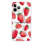 For iPhone 11 Pro Max Pattern TPU Protective Case(Love Strawberry)