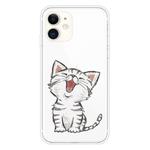 For iPhone 11 Pattern TPU Protective Case(Laughing Cat)