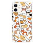 For iPhone 11 Pattern TPU Protective Case(Many Corgi)