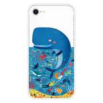 For iPhone SE 2022 / SE 2020 / 8 / 7 Pattern TPU Protective Case(Whale Seabed)