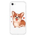 For iPhone SE 2022 / SE 2020 / 8 / 7 Pattern TPU Protective Case(Love Corgi)