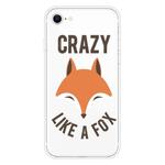 For iPhone SE 2022 / SE 2020 / 8 / 7 Pattern TPU Protective Case(Fox Head)