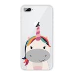 For iPhone 8 Plus / 7 Plus Pattern TPU Protective Case(Fat Unicorn)