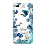 For iPhone 8 Plus / 7 Plus Pattern TPU Protective Case(Chrysanthemum Butterfly)