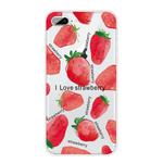 For iPhone 8 Plus / 7 Plus Pattern TPU Protective Case(Love Strawberry)