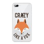 For iPhone 8 Plus / 7 Plus Pattern TPU Protective Case(Fox Head)
