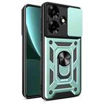 For Infinix Hot 30 Sliding Camera Cover Design TPU+PC Phone Case(Green)