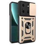 For Infinix Note 30i Sliding Camera Cover Design TPU+PC Phone Case(Gold)