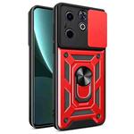 For Infinix Hot 40i / Smart 8 Sliding Camera Cover Design TPU+PC Phone Case(Red)