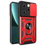 For Infinix Hot 40 / 40 Pro 4G Sliding Camera Cover Design TPU+PC Phone Case(Red)