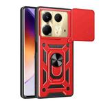For Infinix Note 40 4G Sliding Camera Cover Design TPU+PC Phone Case(Red)