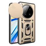 For Infinix Zero 40 5G Sliding Camera Cover Design TPU+PC Phone Case(Gold)