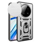 For Infinix Zero 40 5G Sliding Camera Cover Design TPU+PC Phone Case(Silver)