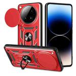 For Infinix Zero 40 4G Sliding Camera Cover Design TPU+PC Phone Case(Red)