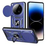 For Infinix Zero 40 4G Sliding Camera Cover Design TPU+PC Phone Case(Blue)