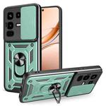 For Infinix Note 50 Pro 4G Sliding Camera Cover Design TPU+PC Phone Case(Green)