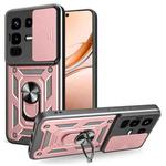 For Infinix Note 50 Pro 4G Sliding Camera Cover Design TPU+PC Phone Case(Rose Gold)