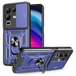 For Infinix Note 50x Sliding Camera Cover Design TPU+PC Phone Case(Blue)