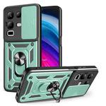 For Infinix Note 50x Sliding Camera Cover Design TPU+PC Phone Case(Green)