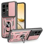 For Infinix Note 50s Sliding Camera Cover Design TPU+PC Phone Case(Rose Gold)